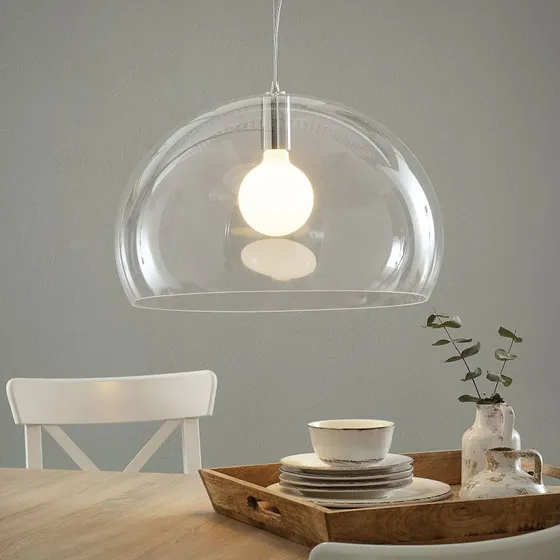 Kartell FL/Y Lampada a Sospensione LED Trasparente