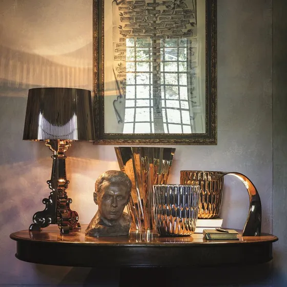 Kartell Lampada da tavolo LED Bourgie, Rame