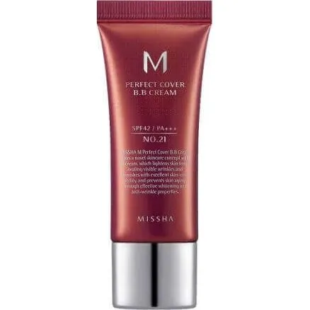 Missha M Perfect Cover BB Cream SPF42/PA+++ Tonalità 21 Beige Chiaro