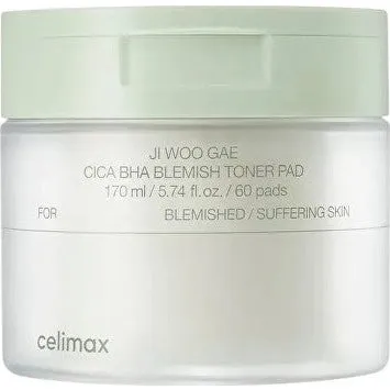 Celimax Ji Woo Gae Cica BHA Blemish Toner Pad 170 ml