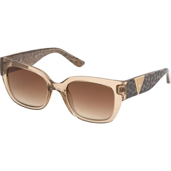 Guess GU7742 Occhiali da Sole Geometrici Marrone/Beige Donna