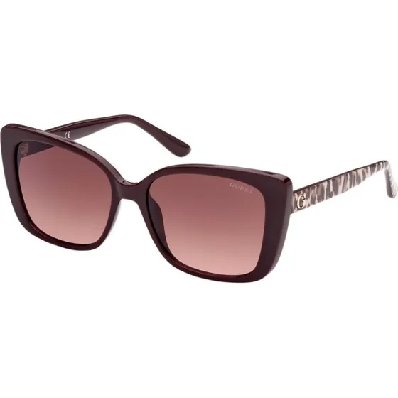 Guess GU7829 Occhiali da Sole Donna Farfalla Rosso e Marrone
