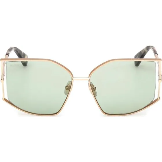Max Mara Menton 4 MM0142 Occhiali da Sole Cat Eye Oro e Verde