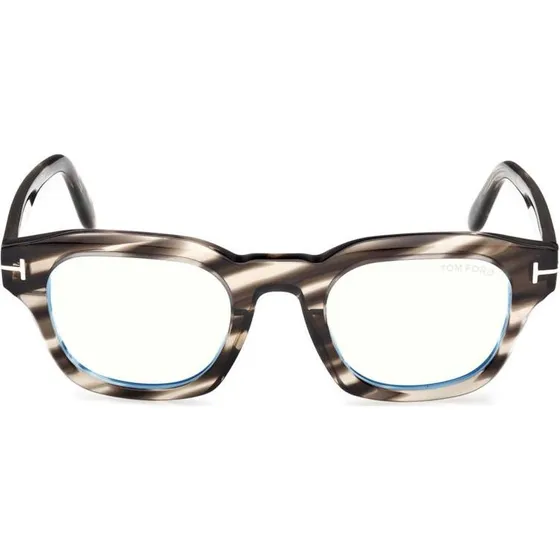Tom Ford FT6083-B Blue Block Occhiali da Vista Squadrati Avana