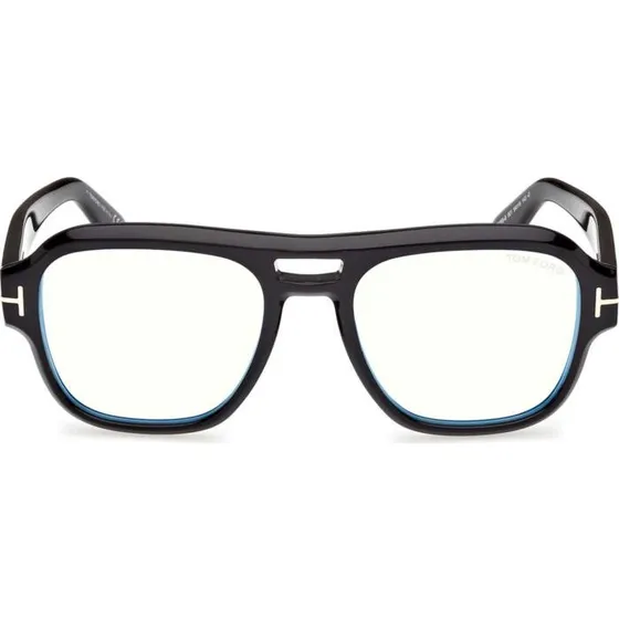 Tom Ford FT6085-B Blue Block Occhiali Da Vista Uomo Nero Pilot