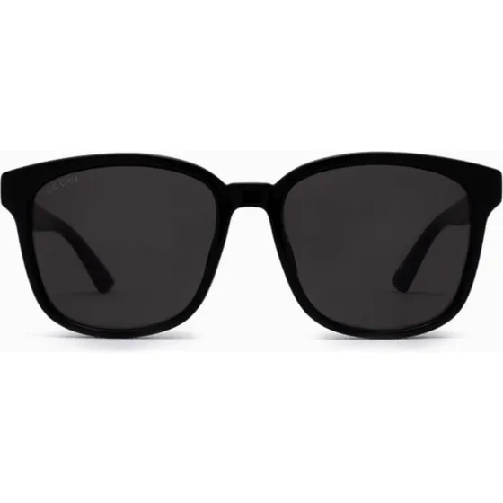 Gucci GG0637SK Occhiali da Sole Uomo Neri Squadrati con Lenti Grigie