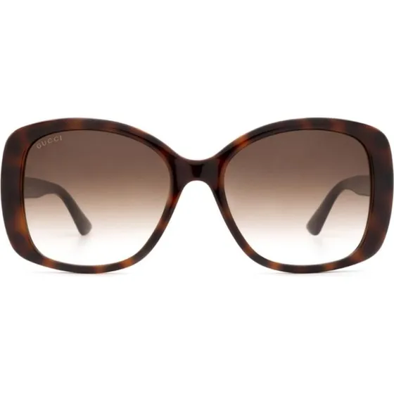 Gucci GG0762S Occhiali da Sole Farfalla Donna Avana Marrone 56mm