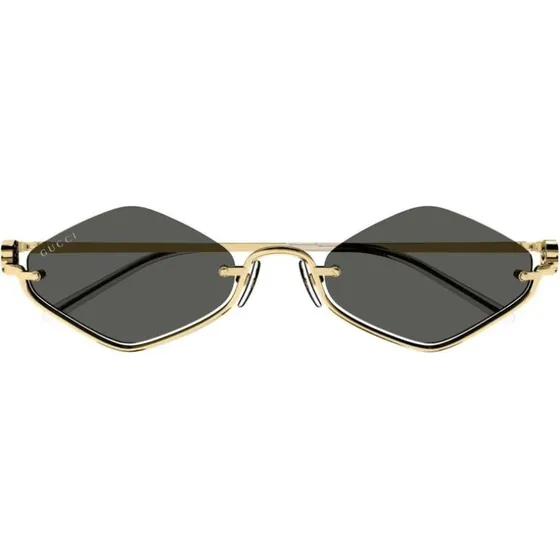 Gucci GG1604S Occhiali da Sole Donna Oro e Grigio Geometrici