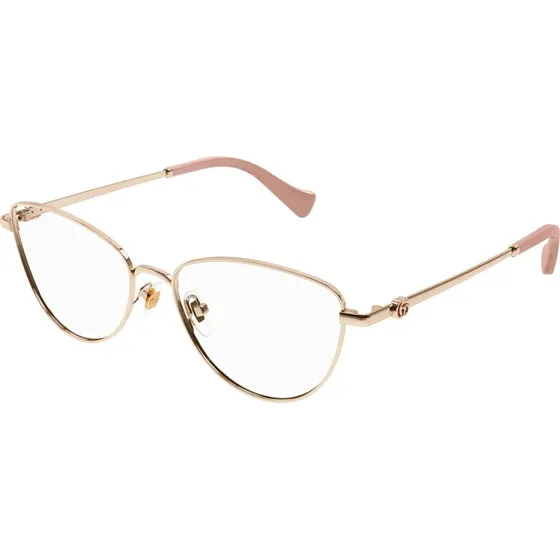 Gucci GG1595O 002 Occhiali da Vista Cat Eye Oro