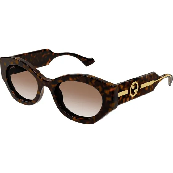 Gucci GG1553S 002 Occhiali da Sole Donna Havana Marrone