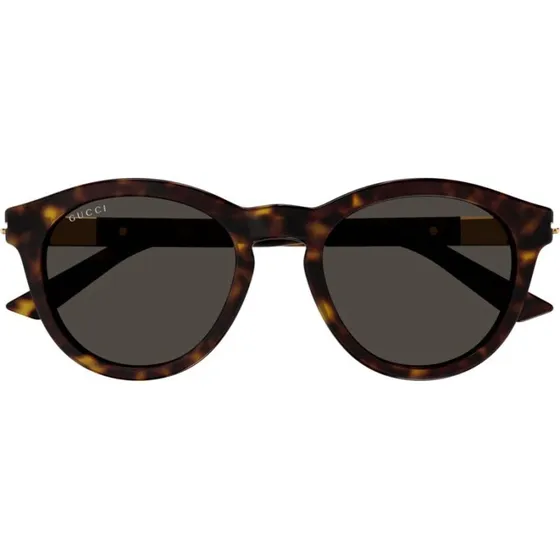Gucci GG1501S Occhiali da Sole Uomo Rotondi Avana Oro