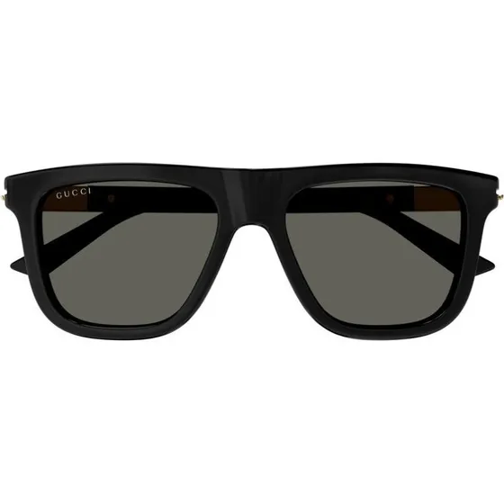 Gucci GG1502S Occhiali da Sole Uomo Nero Squadrati 54mm