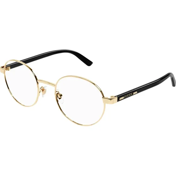 Gucci GG1585O 001 Occhiali da Vista Uomo Oro Rotondi