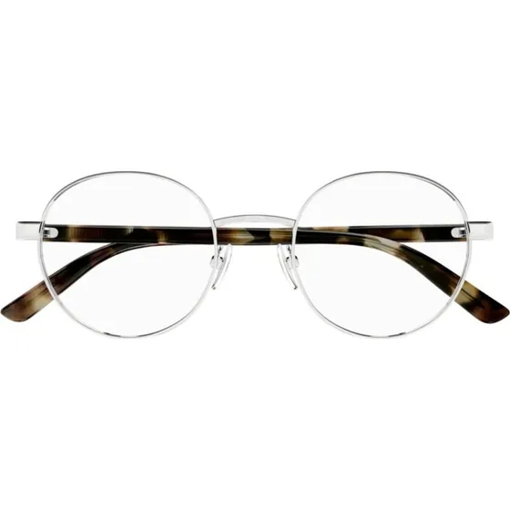 Gucci GG1585O Occhiali da Vista Uomo Argento Rotondi