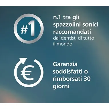 Philips Sonicare Serie 6100 Spazzolino Elettrico con Base Ricarica e Custodia