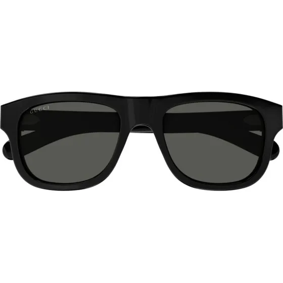 Gucci GG1509S Occhiali da Sole Uomo Rettangolari Nero Grigio 54mm