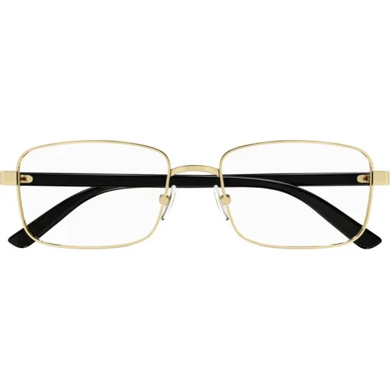 Gucci GG1586O Occhiali da Vista Uomo Squadrati Nero Oro