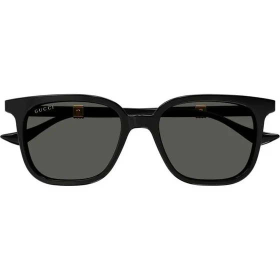 Gucci GG1493S Occhiali da Sole Uomo Squadrati Oro e Grigio