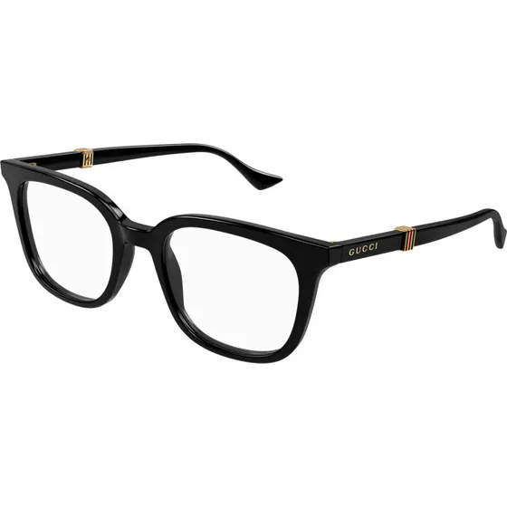 Gucci Uomo GG1497O 005 Occhiali da Vista Squadrati in Acetato Nero