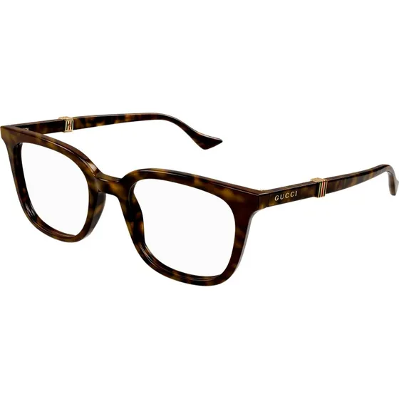 Gucci GG1497O 006 Occhiali da Vista Uomo Avana Squadrati