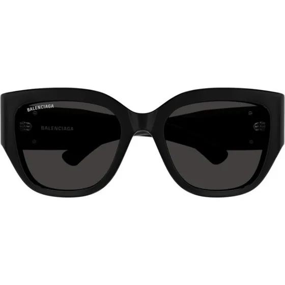 Balenciaga BB0323SK Occhiali da Sole Squadrati Nero Grigio 55mm