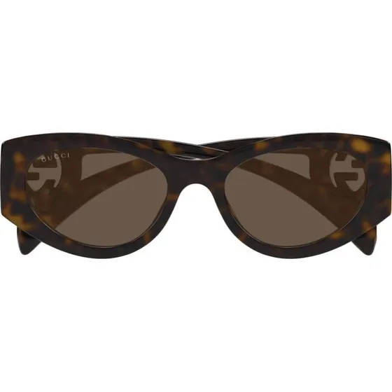 Gucci GG1691S Occhiali da Sole Donna Avana Ovali Marrone 54mm