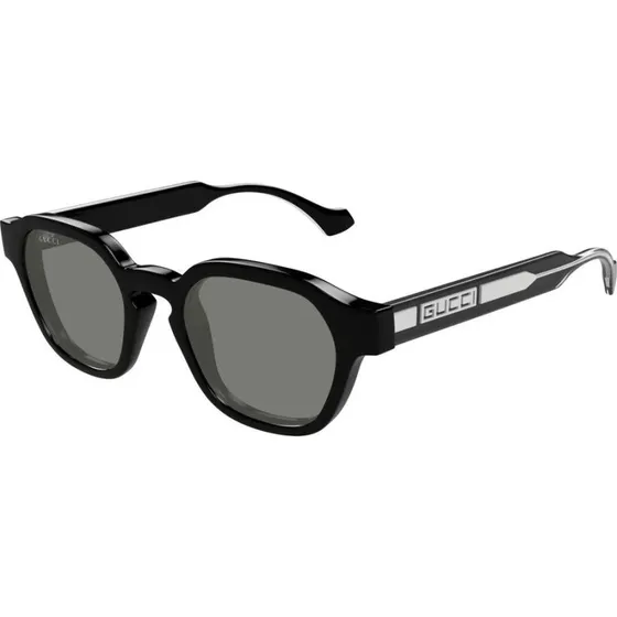 Gucci GG1730S Occhiali da Sole Uomo Pantos Nero e Grigio