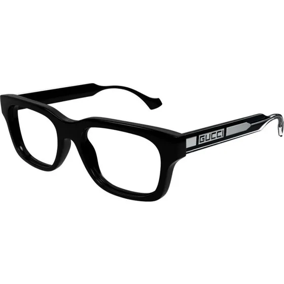 Gucci GG1731O Occhiali da Vista Squadrati Neri Uomo