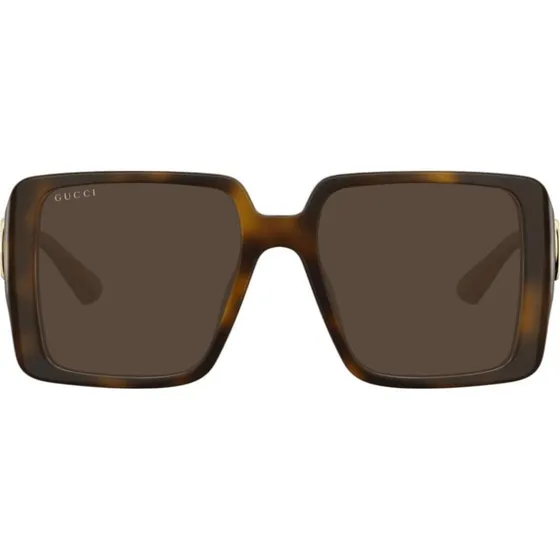 Gucci GG1692S Occhiali da Sole Donna Avana Oversize Marrone 54mm