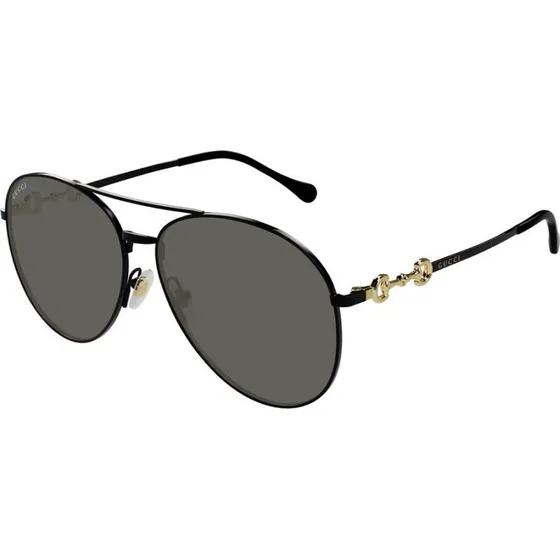 Gucci GG1698S Occhiali da Sole Donna Pilot Nero 60mm