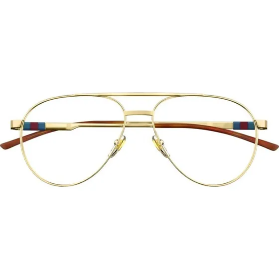 Gucci GG1679O Occhiali Da Vista Uomo Pilot Oro
