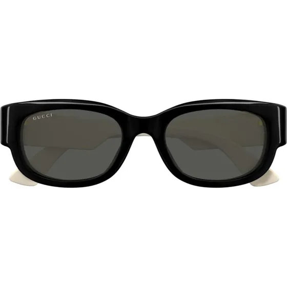 Gucci GG1667SK Occhiali da Sole Donna Rettangolari Nero Grigio