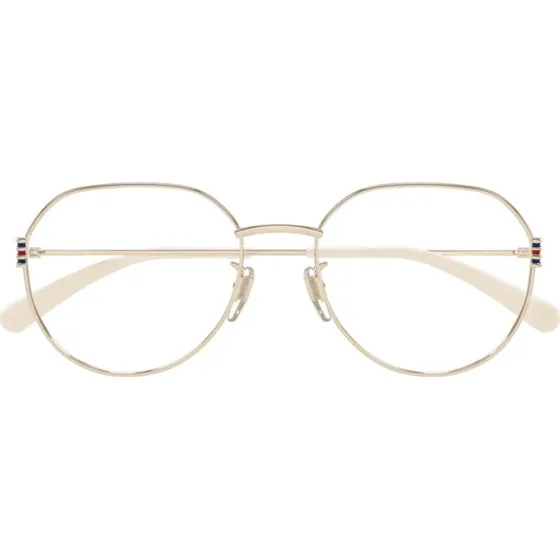 Gucci GG1675O Occhiali da Vista Donna Rotondi Oro Rosa