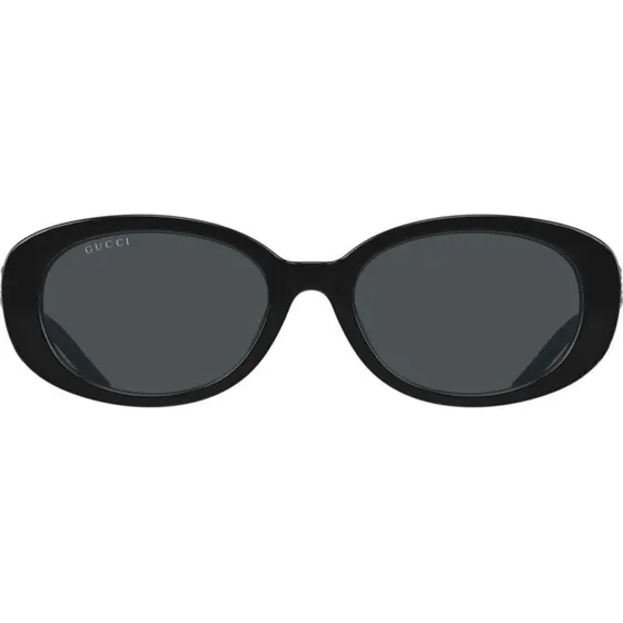 Gucci GG1684SA Occhiali da Sole Donna Rotondi Neri e Grigi
