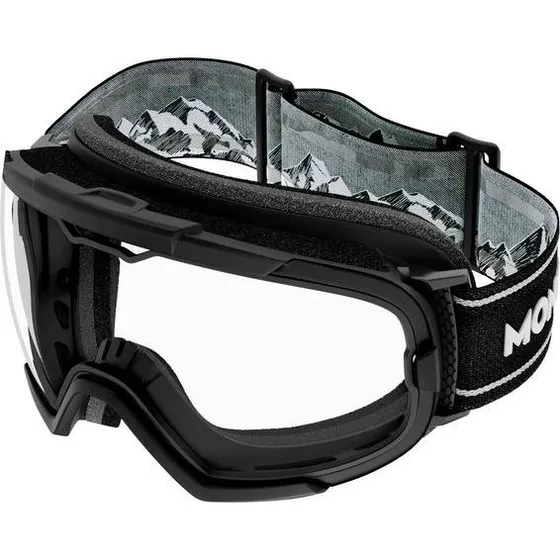 Montblanc MB0380S Maschera da Sci Unisex Nero Fotocromatica