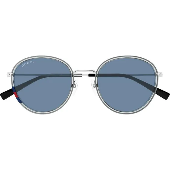 Gucci GG1849S Occhiali da Sole Donna Rotondi Grigio Blu 51mm