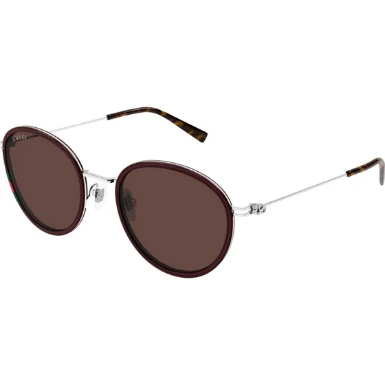 Gucci GG1849S Occhiali da Sole Donna Marrone Rotondi 51mm