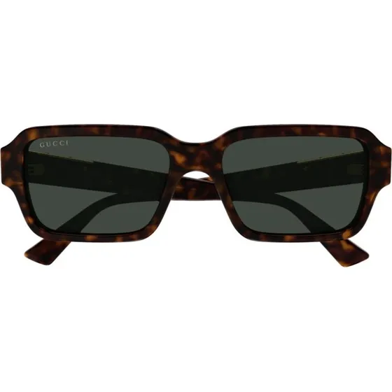 Gucci GG1887S Occhiali da Sole Uomo Avana Squadrati Verde 54mm
