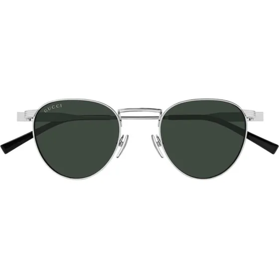 Gucci GG1875S Occhiali da Sole Uomo Argento Rotondi