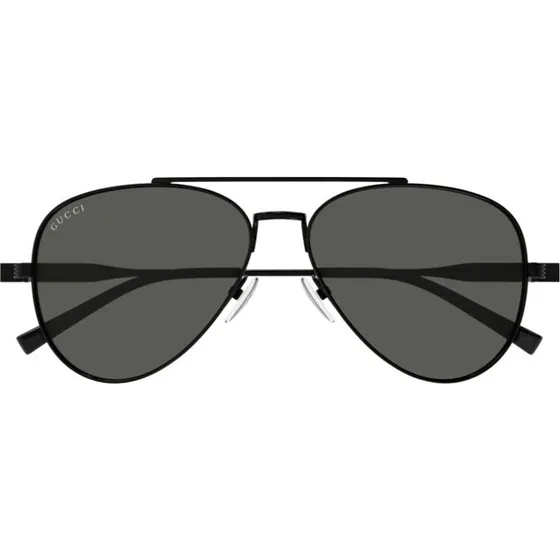 Gucci GG1874S Occhiali da Sole Uomo Pilot Nero Grigio 57mm