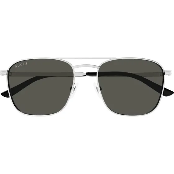 Gucci GG1881S Occhiali da Sole Uomo Argento Squadrati 54mm