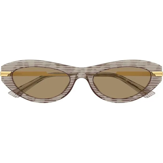Bottega Veneta BV1368S Occhiali da Sole Donna Avana Rotondi 53mm