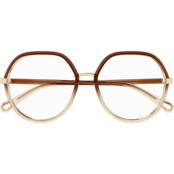 Chloé CH0131O Occhiali da Vista Donna Marrone Oversize Pilot