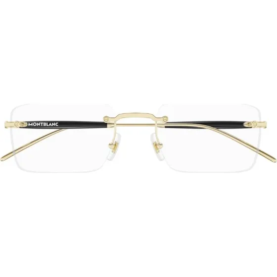 Montblanc MB0411O Occhiali da Vista Uomo Squadrati Oro