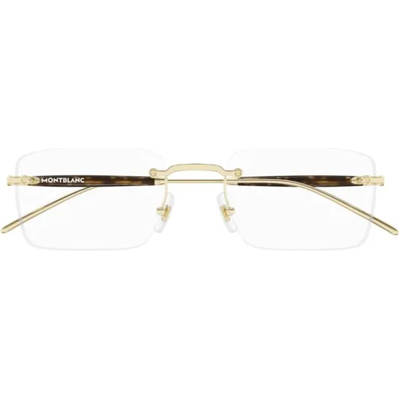 Montblanc MB0411O Occhiali da Vista Uomo Squadrati Oro