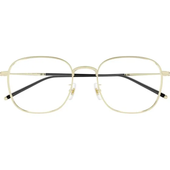 Montblanc MB0415OA Occhiali da Vista Uomo Squadrati in Titanio Oro
