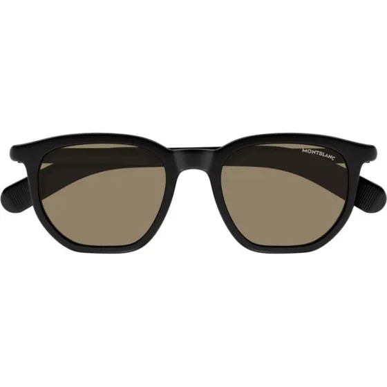 Montblanc MB0352S Occhiali da Sole Uomo Squadrati Neri e Marroni