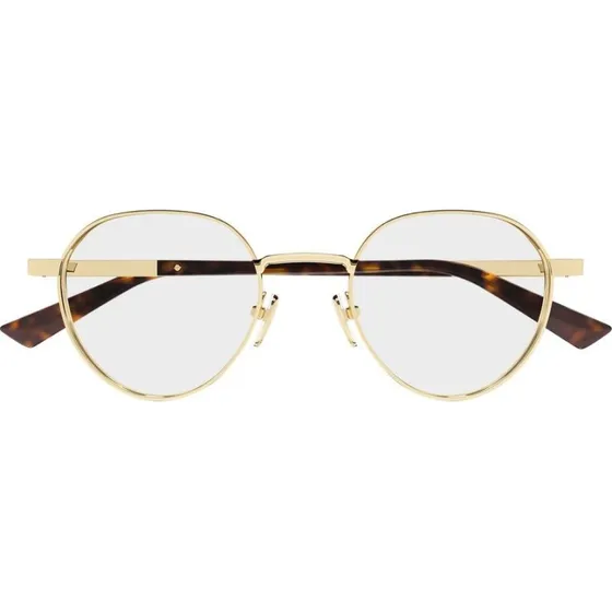 Gucci GG1963O Occhiali da Vista Uomo Rotondi in Metallo Oro