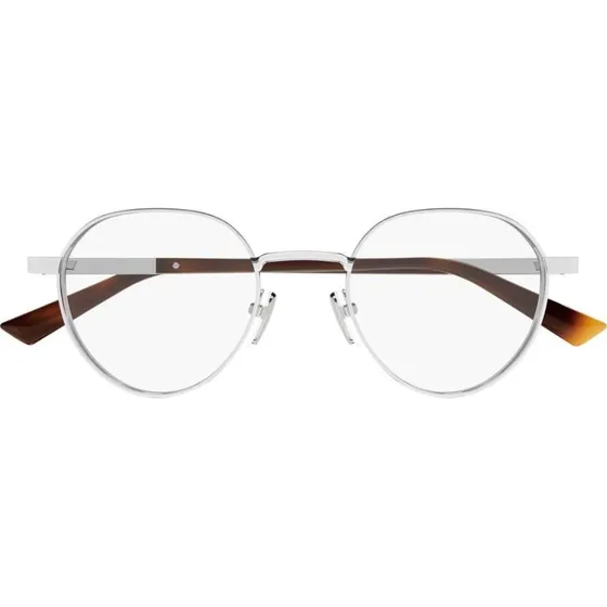 Gucci GG1963O Occhiali da Vista Uomo Argento Rotondi