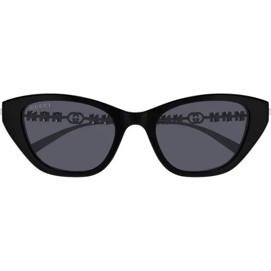 Gucci GG1968S Occhiali da Sole Cat-Eye Nero e Grigio